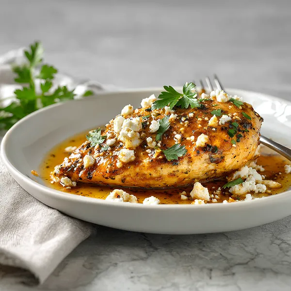 Honey Garlic Feta Chicken