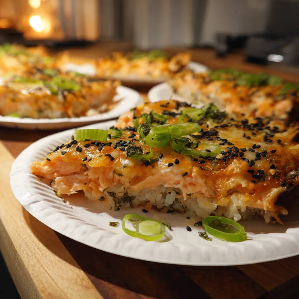 Salmon Sushi Bake