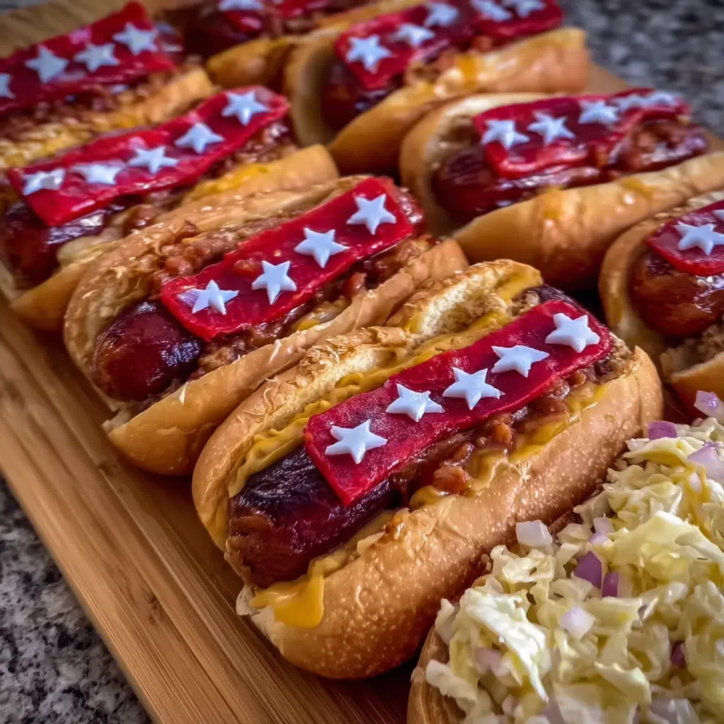 Patriotic Flag Hot Dogs