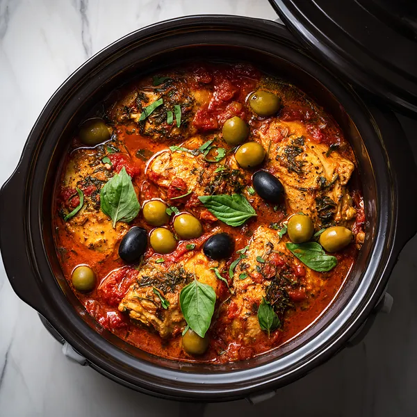Crockpot Chicken Cacciatore