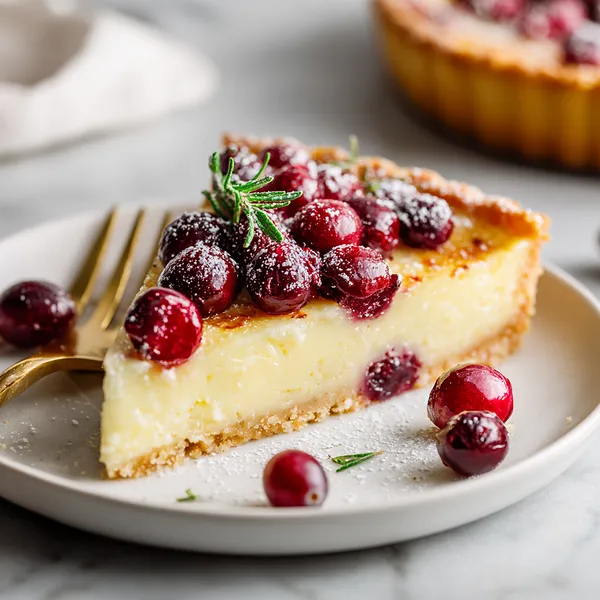 Cranberry White Chocolate Tart