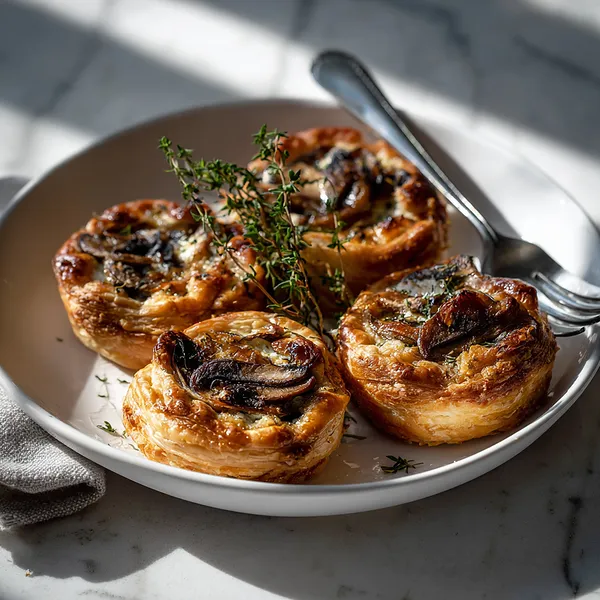 Mushroom Goat Cheese Tarts