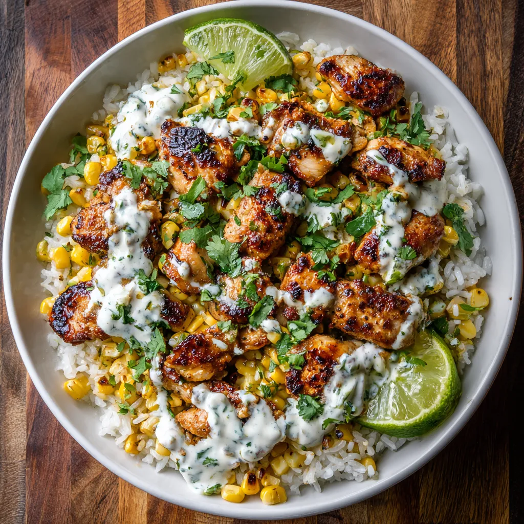 Street Corn Chicken Bowl