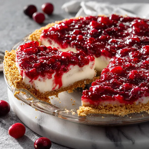 Cranberry Cheesecake Pie