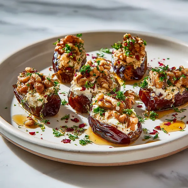 Honey Walnut Stuffed Dates
