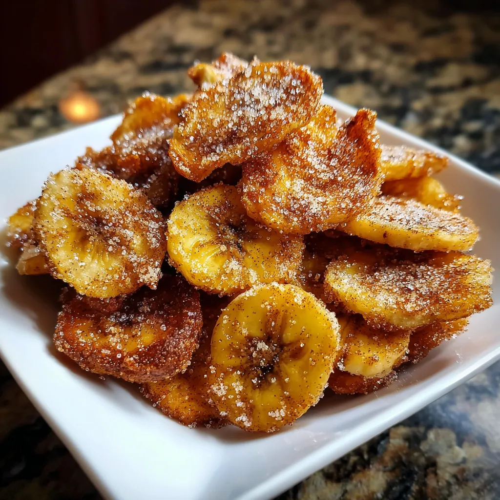 Cinnamon Sugar Banana Chips