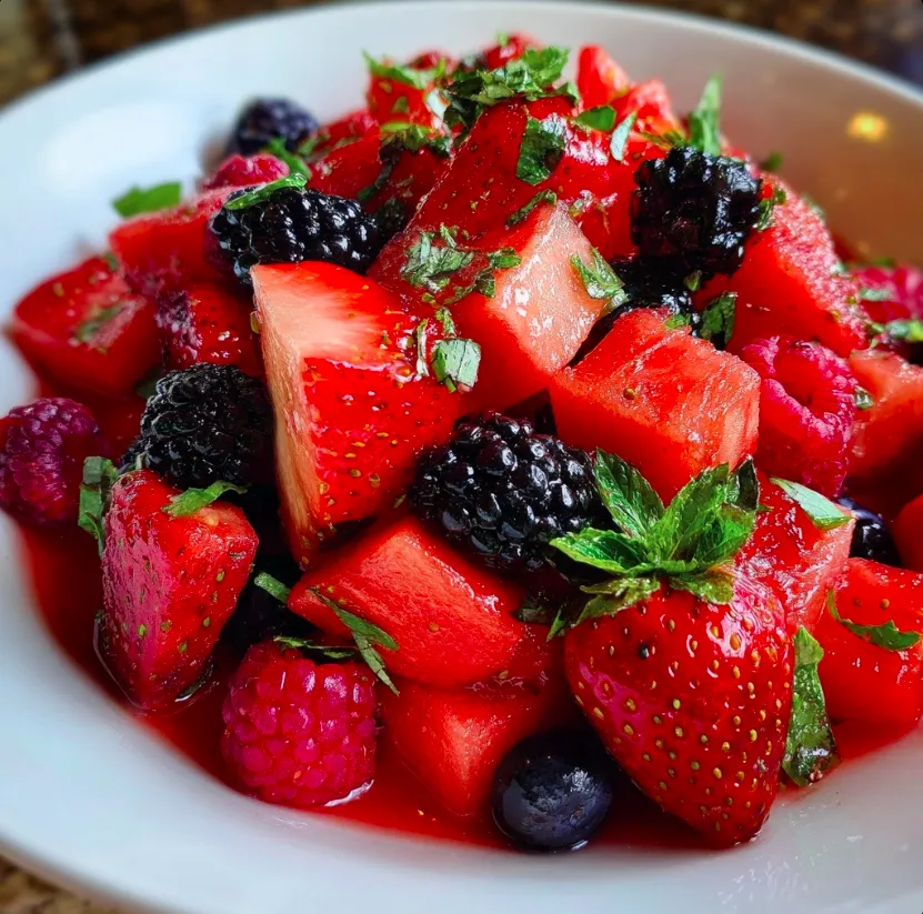 Berry Watermelon Salad