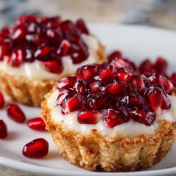 Pomegranate Cream Tartlets
