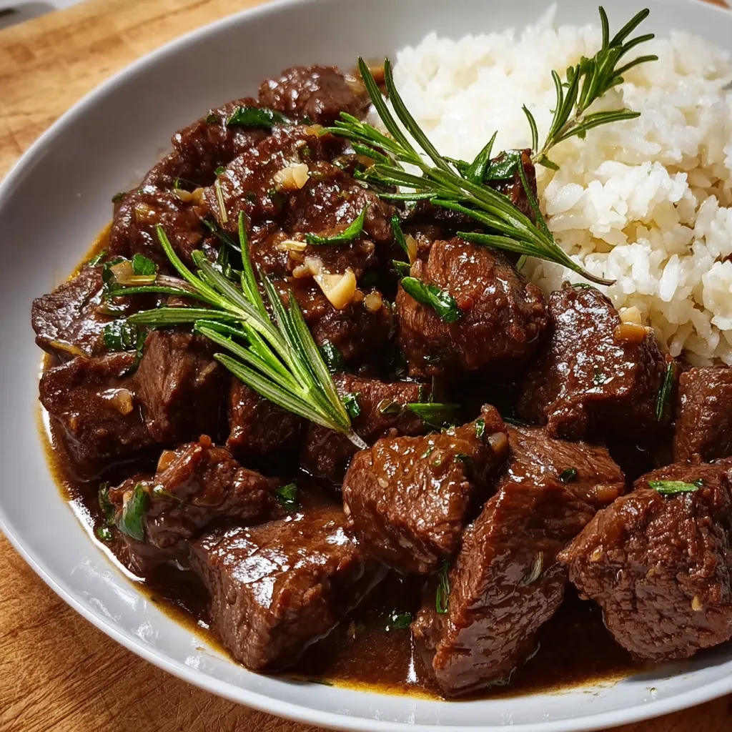 Garlic Rosemary Beef Tips