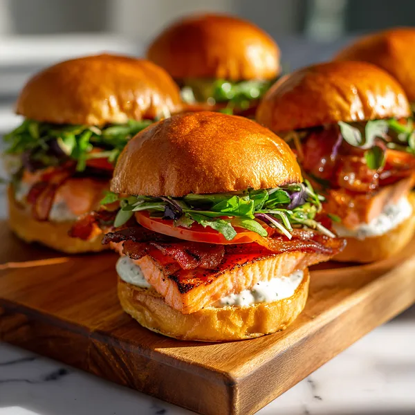 Salmon BLT Sliders