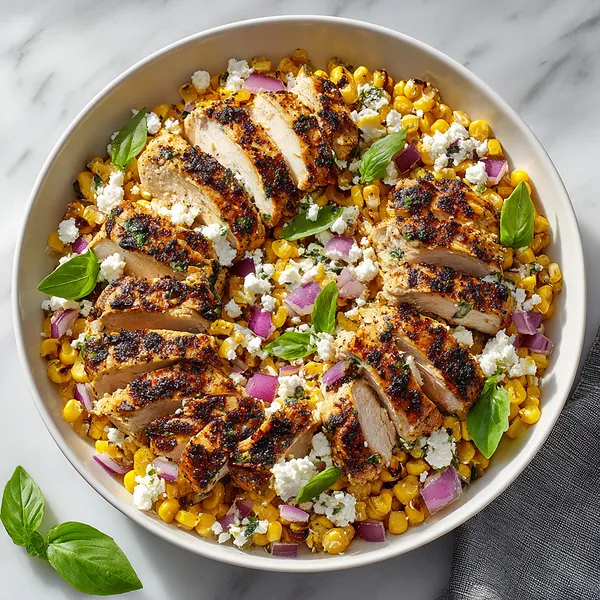 Charred Chicken Corn Bowl
