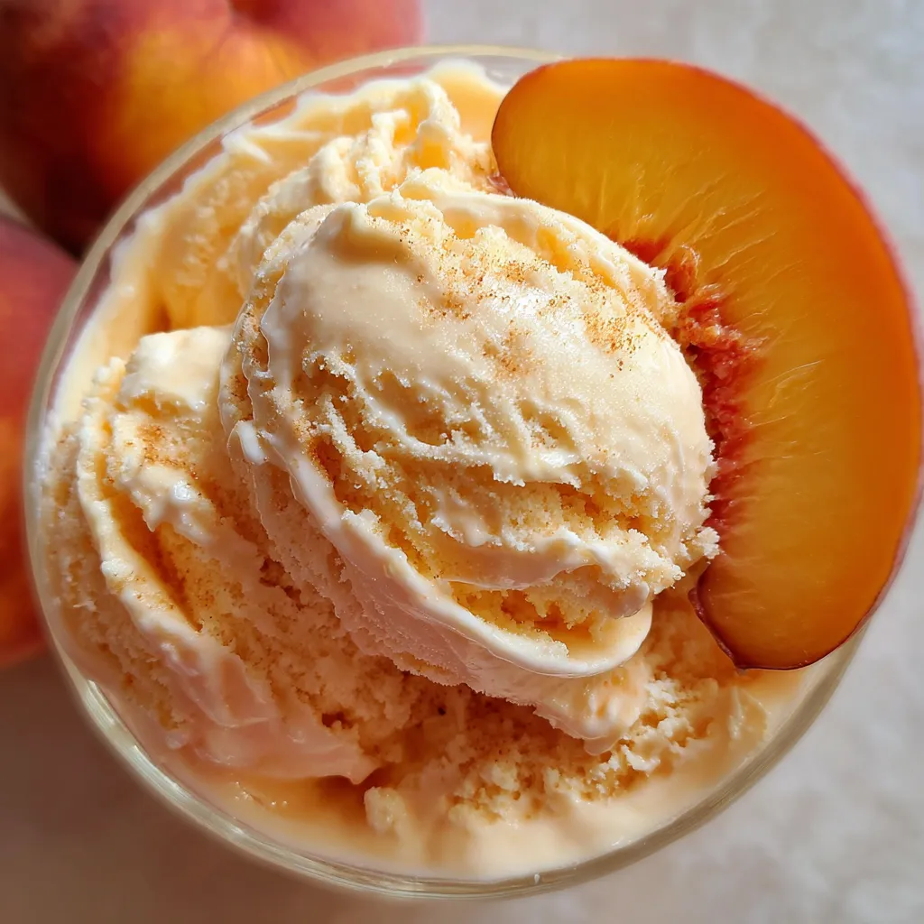 Fresh Peach Ice Cream