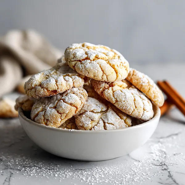 Apple Cider Crinkle Cookies