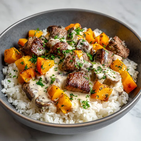 Steak Squash Bowls