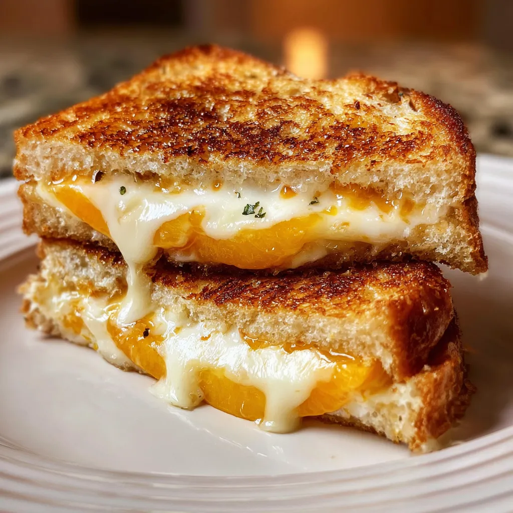 Honey Peach Grilled Cheese