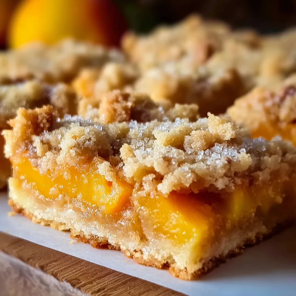 Summer Peach Bars