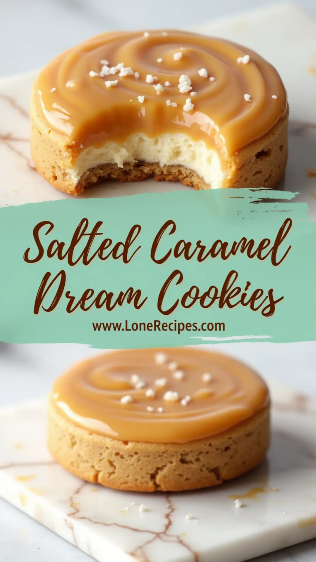 Cheesecake Caramel Cookies