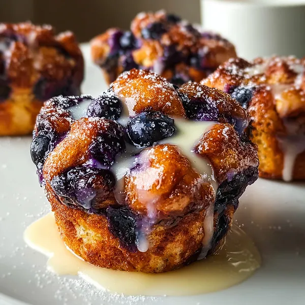 Glazed Blueberry Muffins