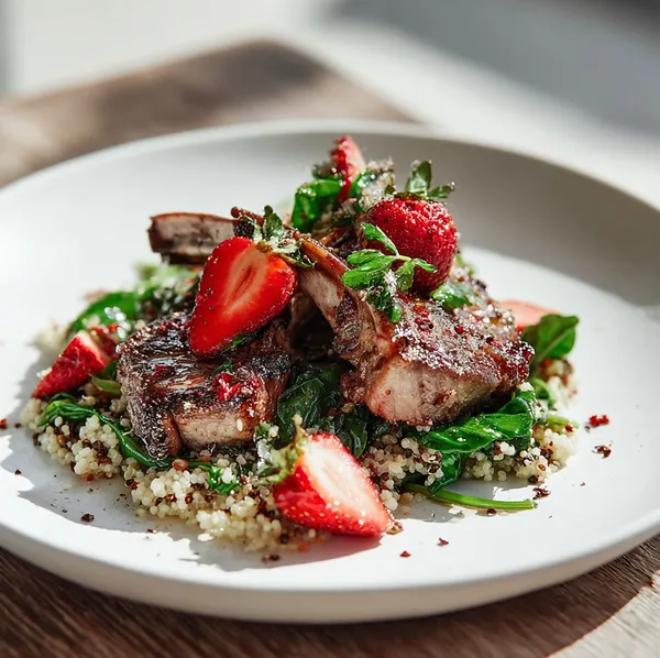 Strawberry Lamb Chops