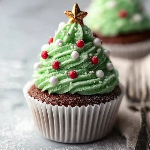 Christmas Tree Cupcakes