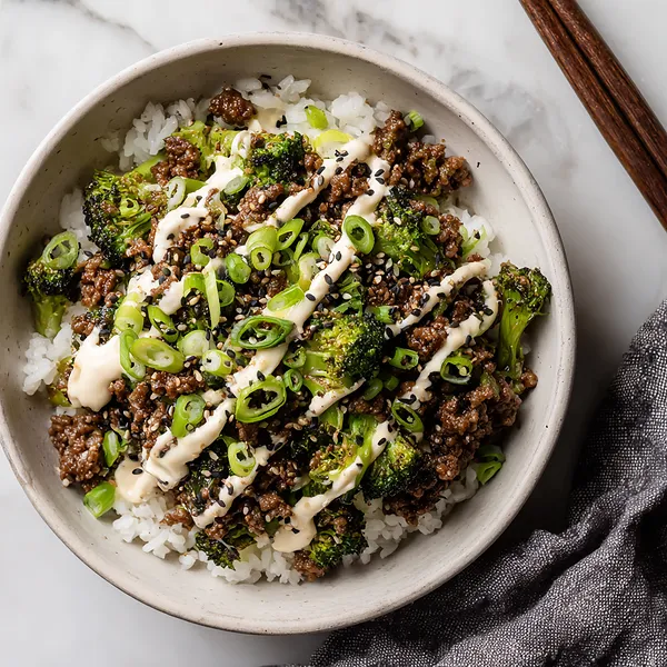 Beef Broccoli Rice Bowl