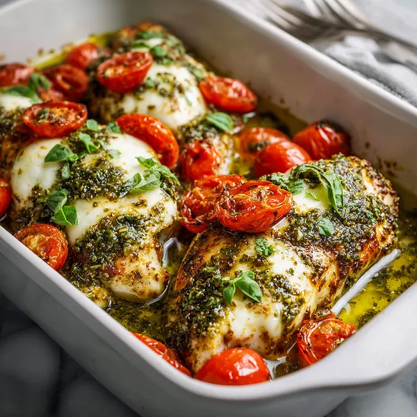 Pesto Mozzarella Chicken
