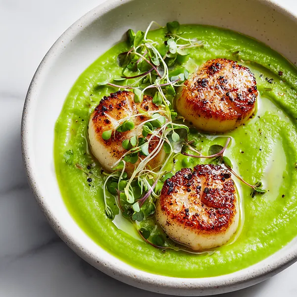 Seared Scallops Puree