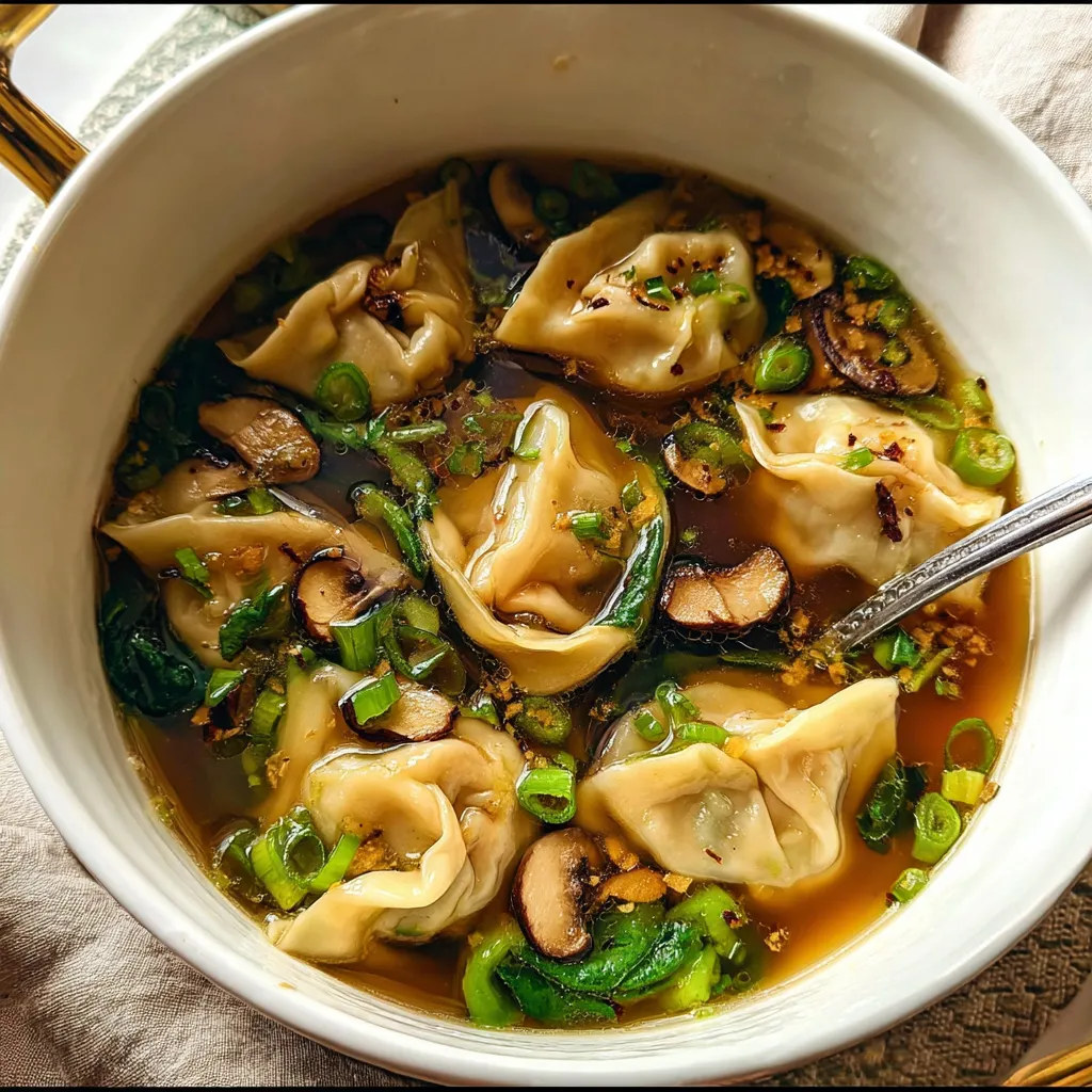 Dumpling Mushroom Soup