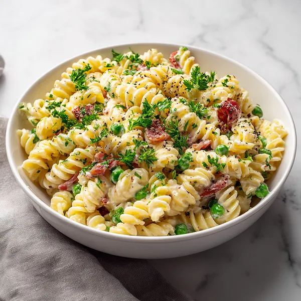 Bacon Pea Pasta Salad