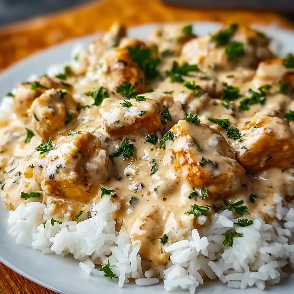 Smothered Chicken Rice