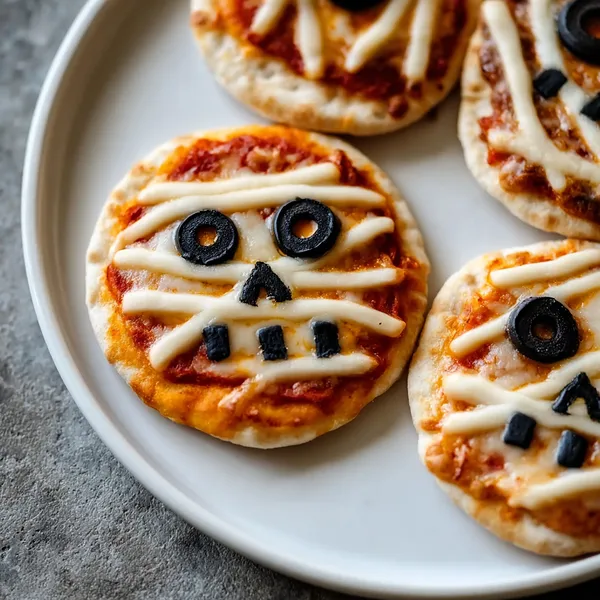 Halloween Mummy Pizzas