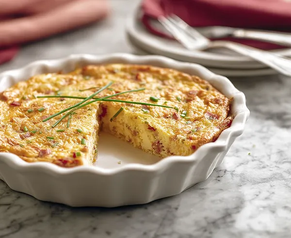 Impossible Ham Cheese Pie