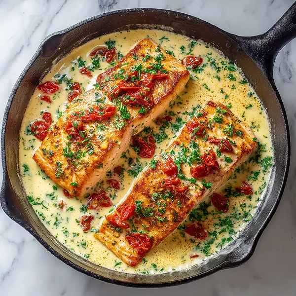 Tuscan Skillet Salmon