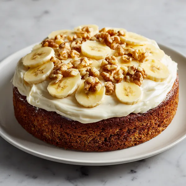 Banana Cream Cheese Cake
