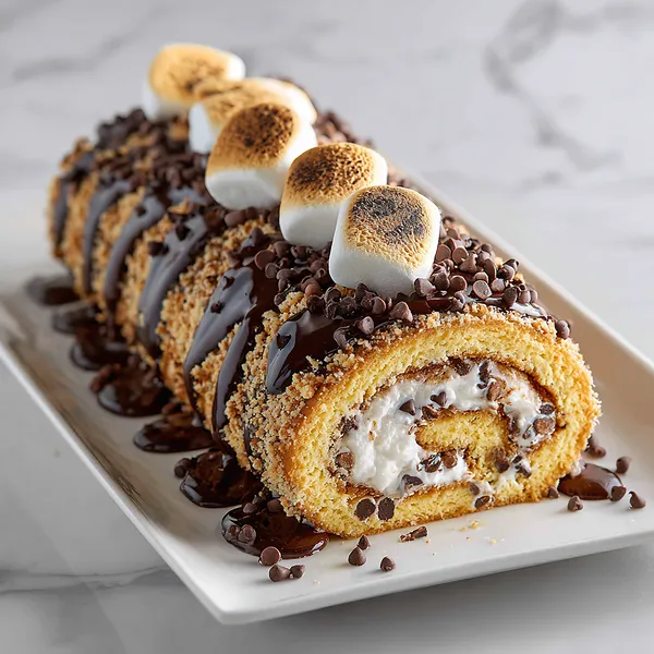 S'mores Swiss Roll
