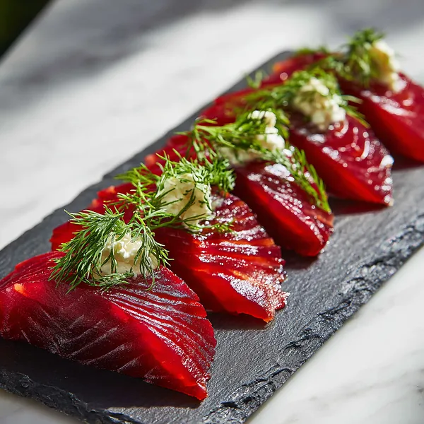 Beetroot Cured Salmon