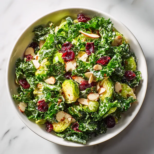 Kale Brussels Sprout Salad