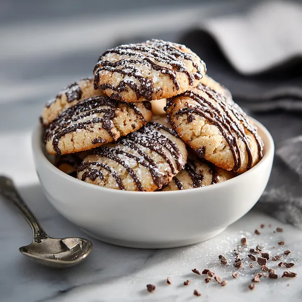 Chocolate Drizzled Cookies