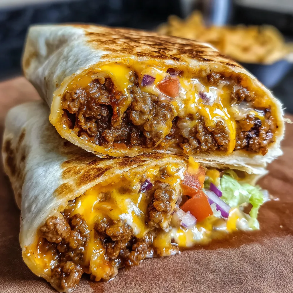 Beefy Melt Burrito
