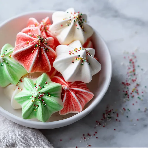 Christmas Meringue Cookies