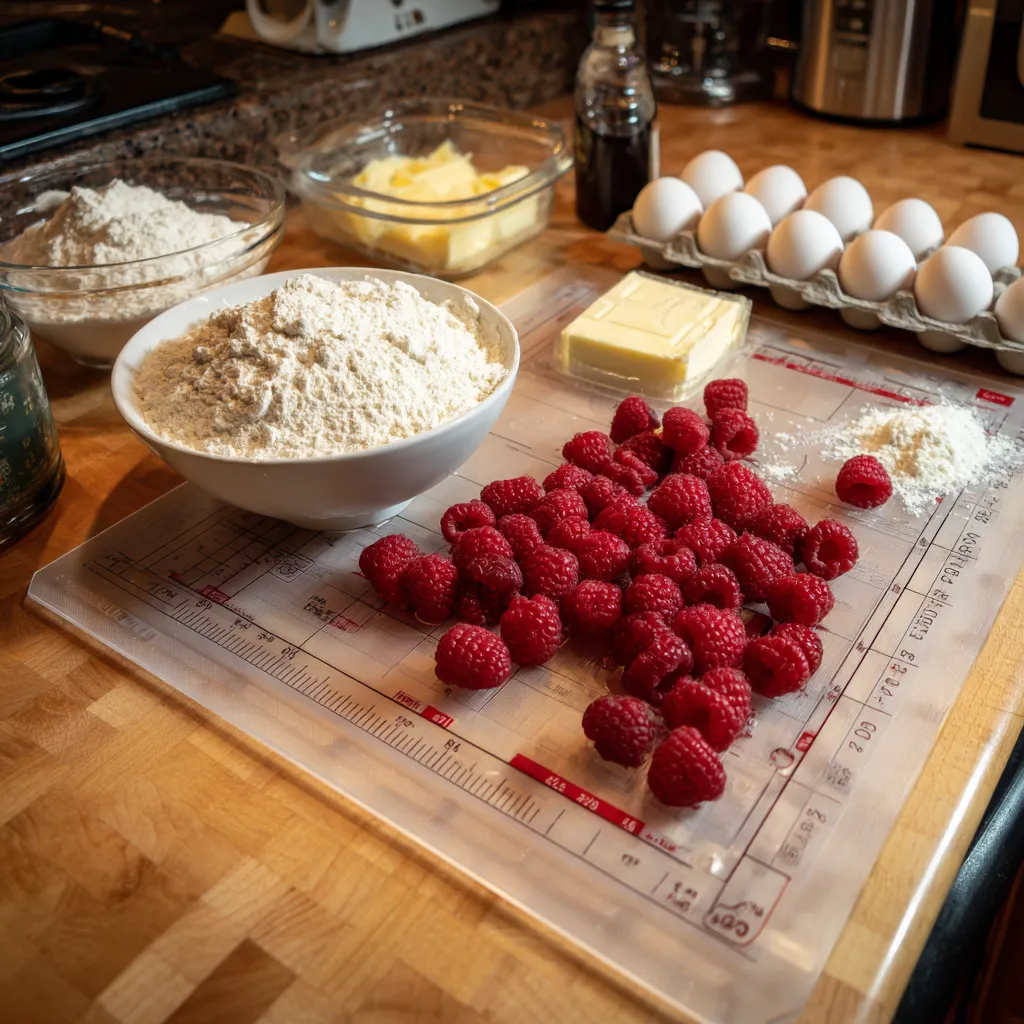 Raspberry Almond Snowballs