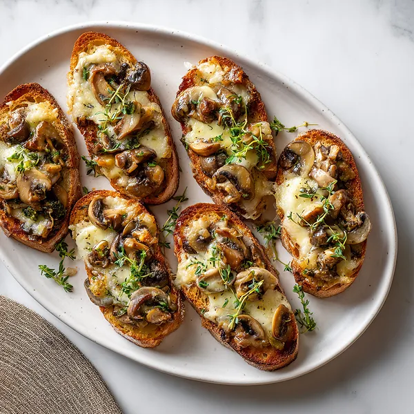 Mushroom Cheese Toast
