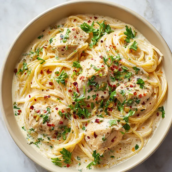 Creamy Spaghetti Chicken