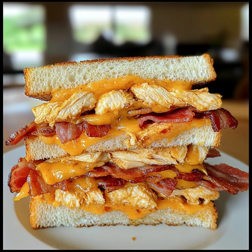 Cheesy Chicken Bacon Sandwich