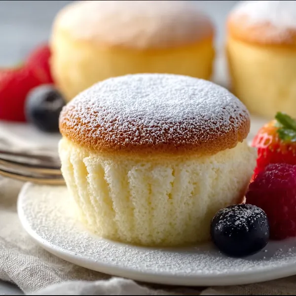 Japanese Cotton Cheesecake Cupcakes