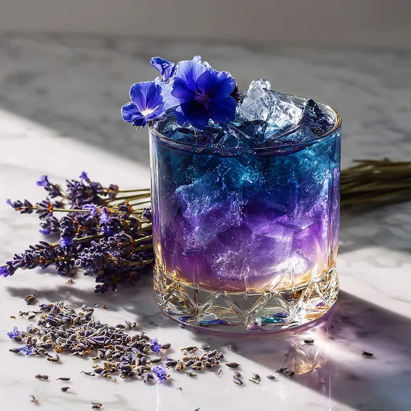Lavender Color Cocktail