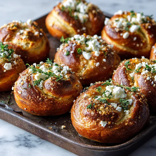 Feta Herb Pretzels