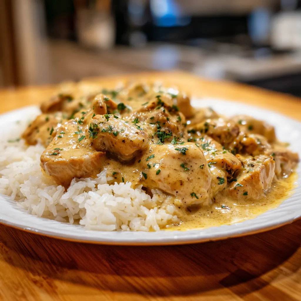 Smothered Chicken Rice