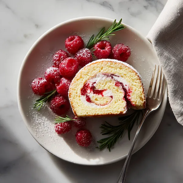 Raspberry Cake Roll