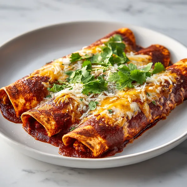 Red Chicken Enchiladas